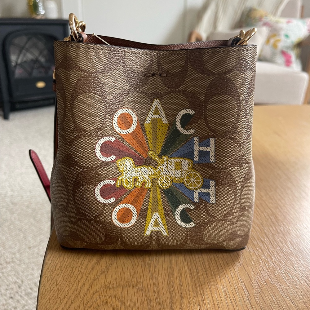 Coach mini bucket bag